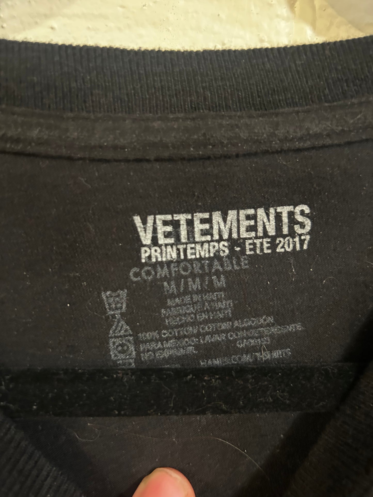 Vetements S/S17 Hanes Definition T-shirt