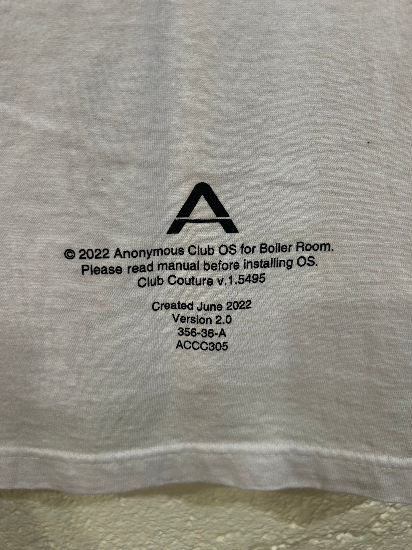 Anonymous Club Boiler Room/Club Couture Tee