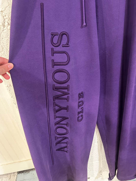 Anonymous Club Purple Heritage Sweats