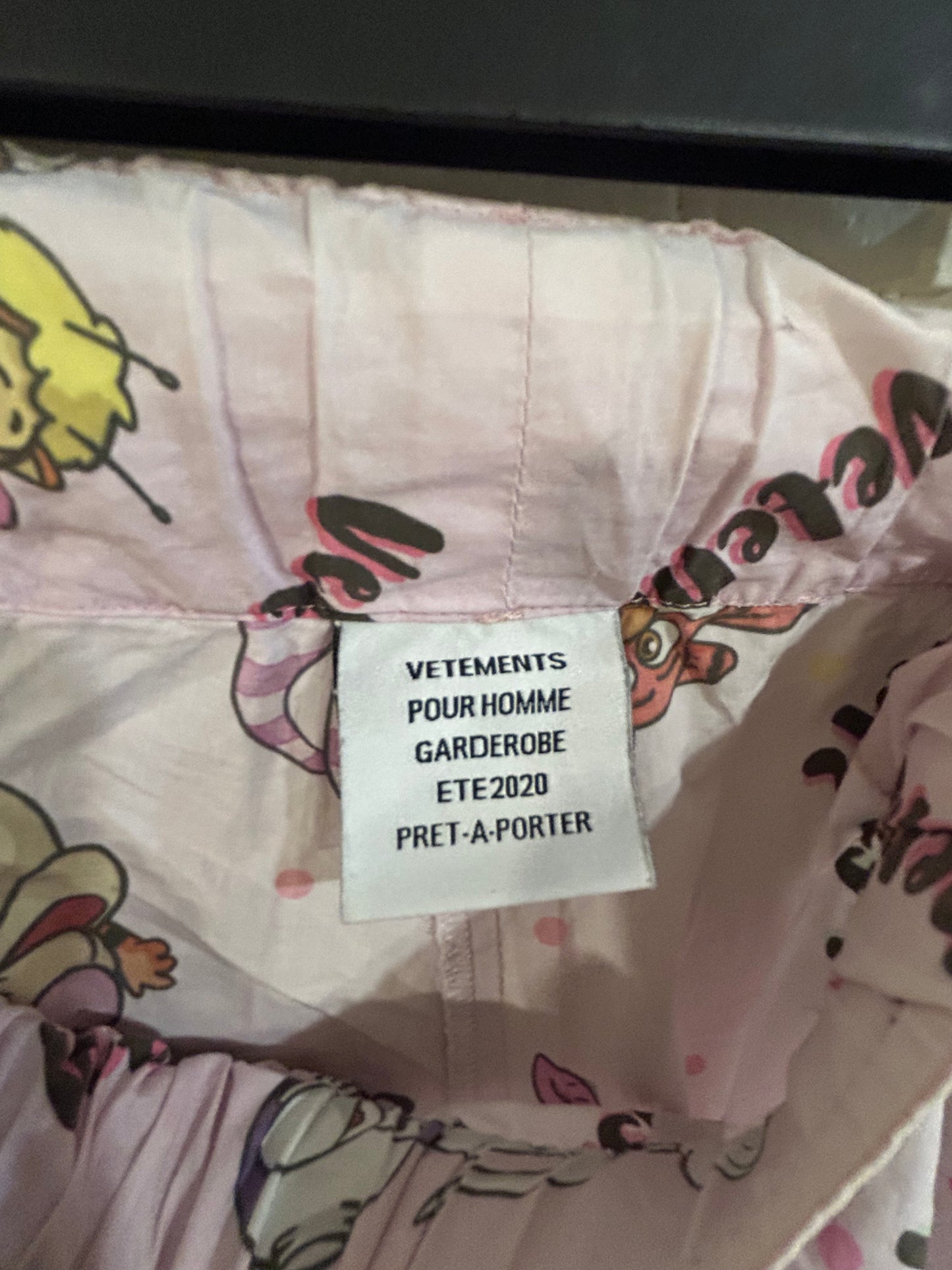 Vetements Cartoon Pajama Pants
