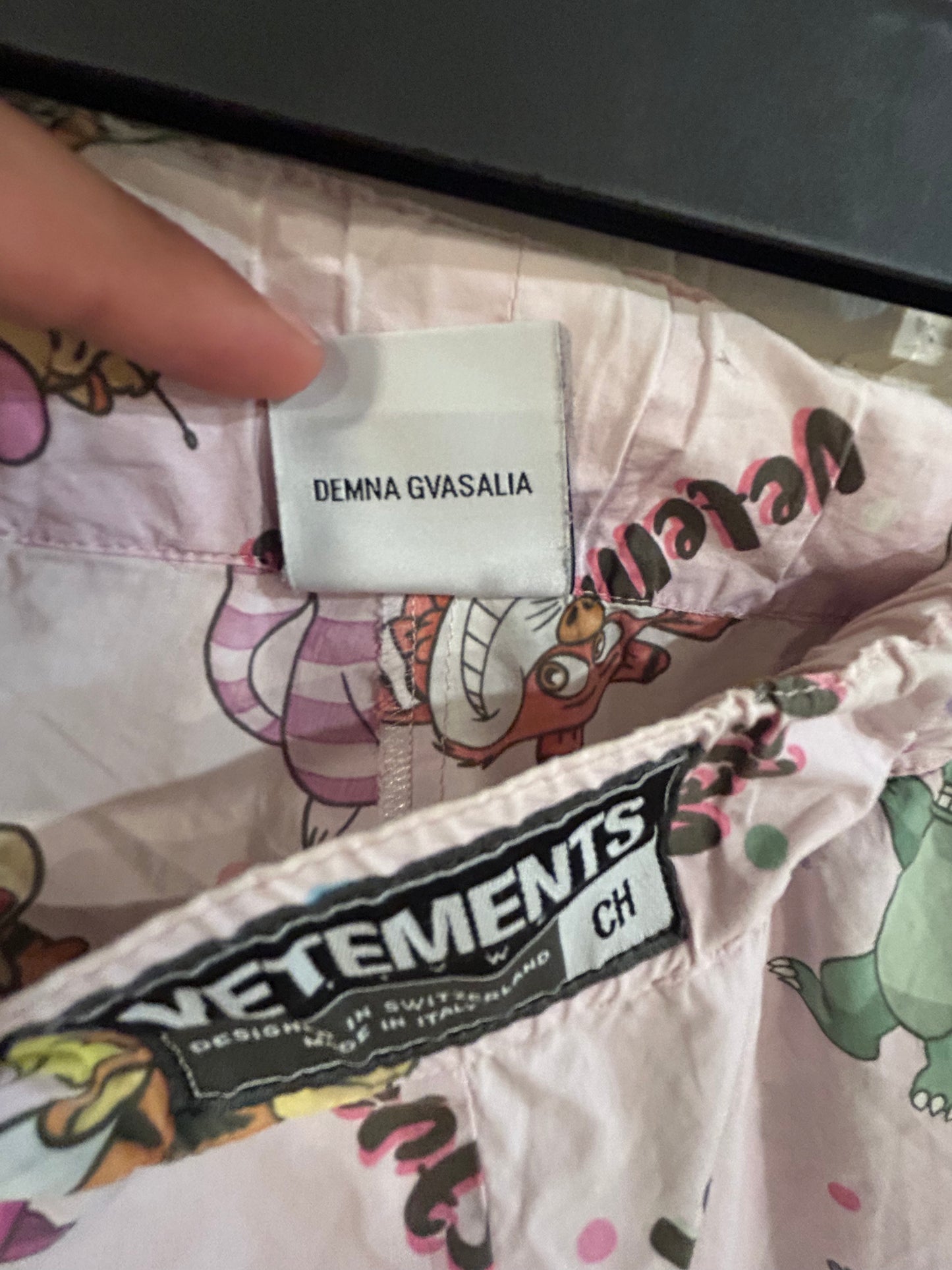 Vetements Cartoon Pajama Pants