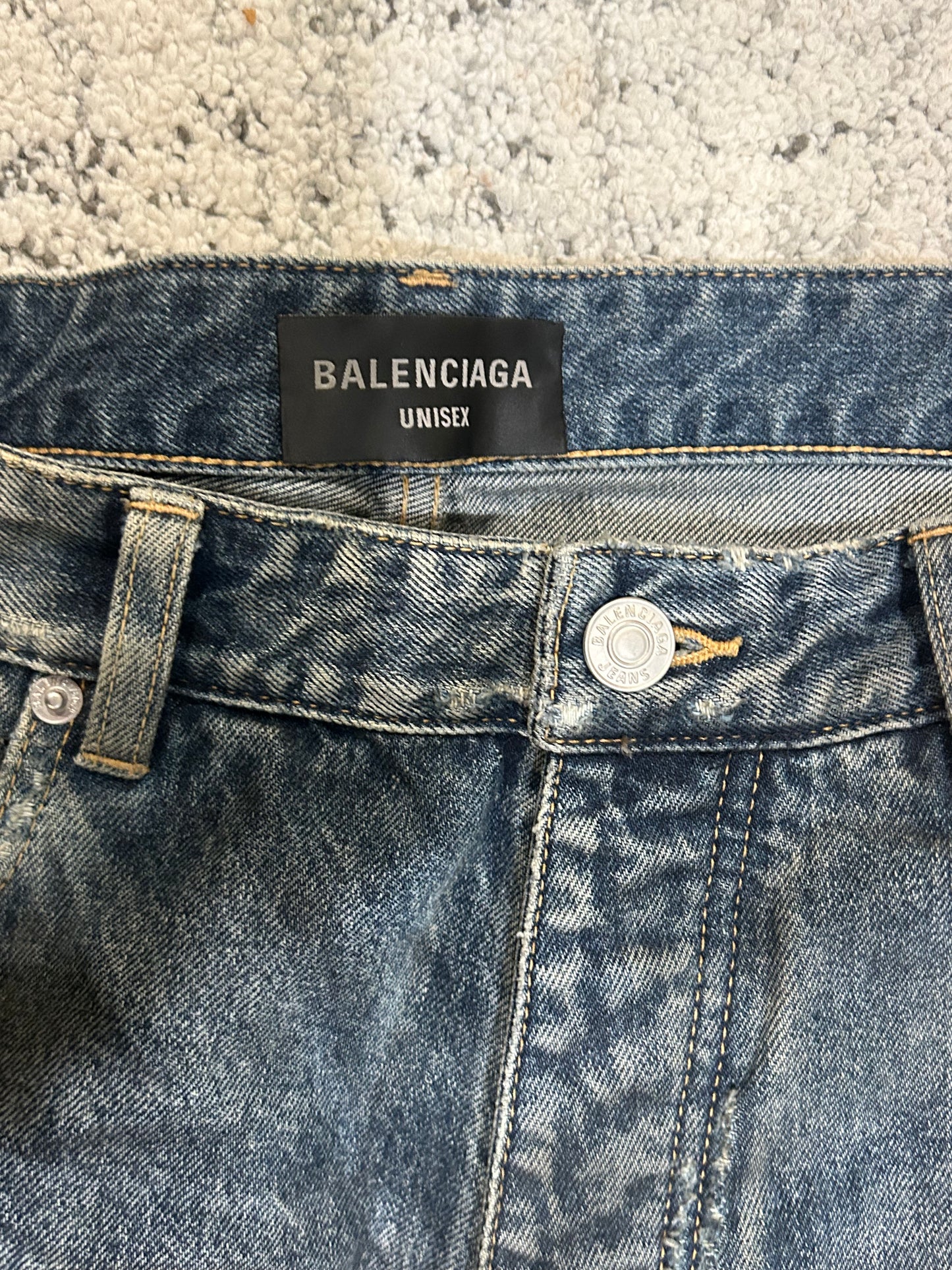 Balenciaga Oil Jeans